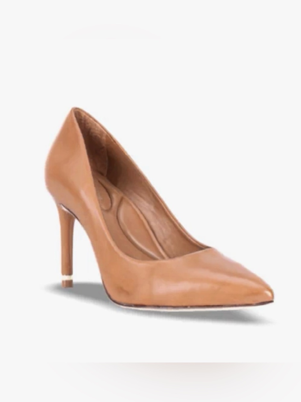 ANTONIO MELANI Pointed Toe Stiletto Pump - Tan